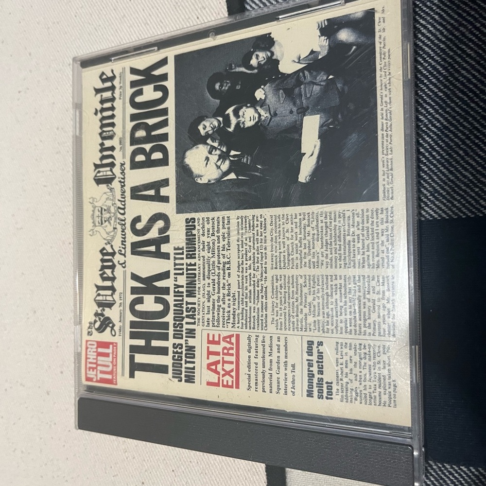 Jethro Tull 'Thick as a Brick' CD